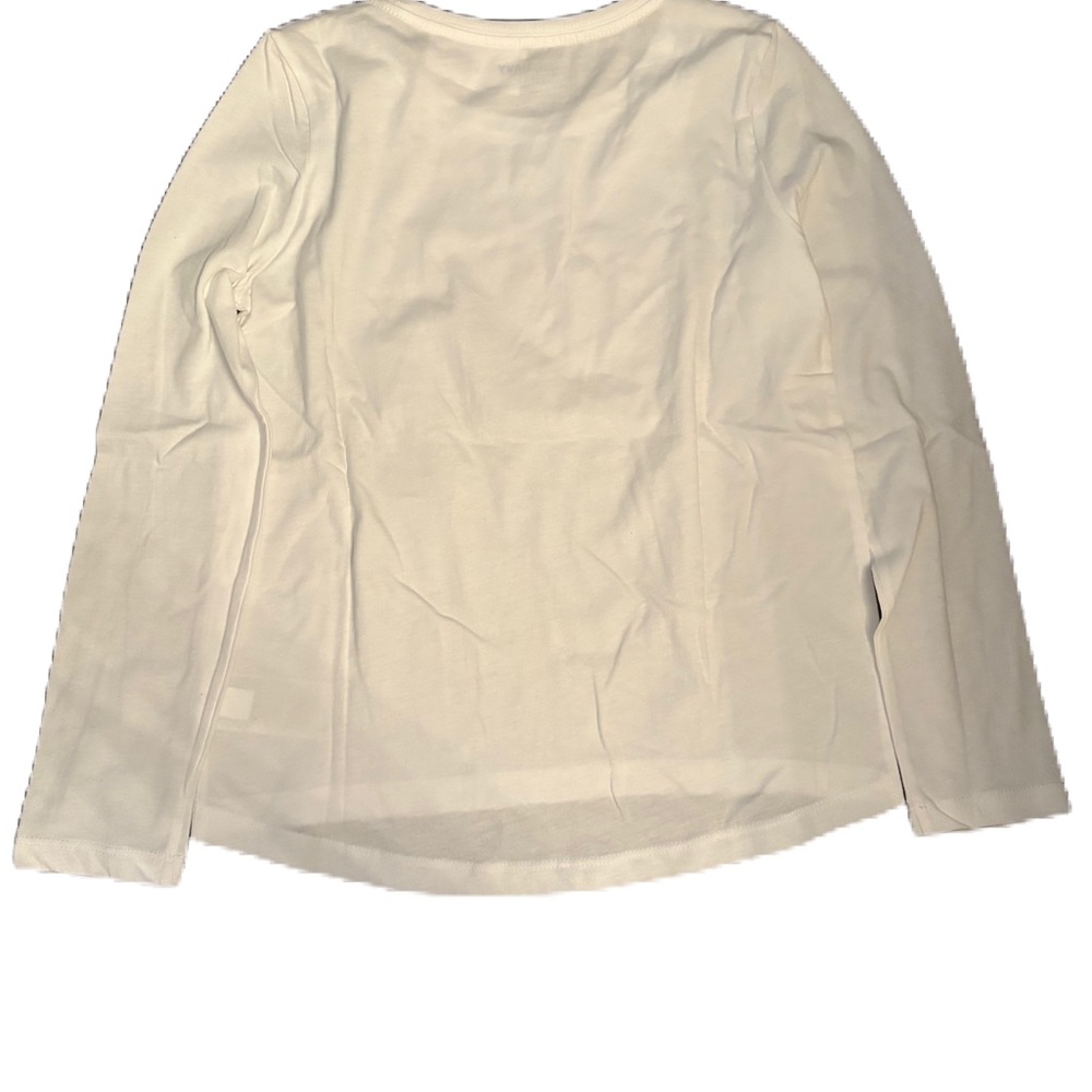 Old Navy White Long Sleeve Shirt - Size M (8) - Picture 2 of 3